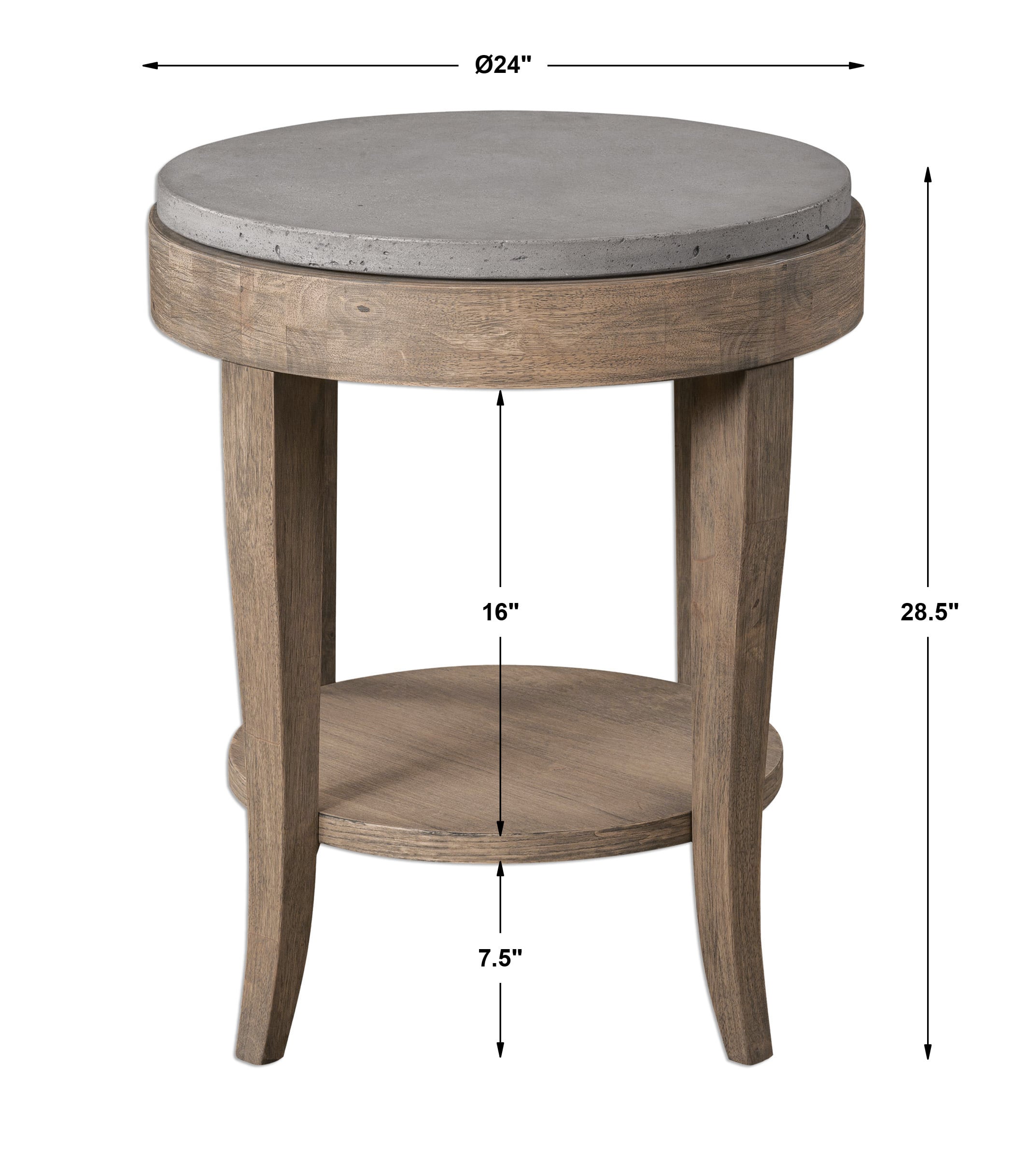 Uttermost Accent Furniture - Occasional Tables Deka Round Accent Table