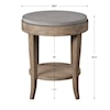 Uttermost Accent Furniture - Occasional Tables Deka Round Accent Table