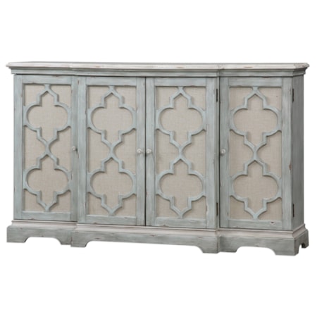 Sophie 4 Door Grey Cabinet