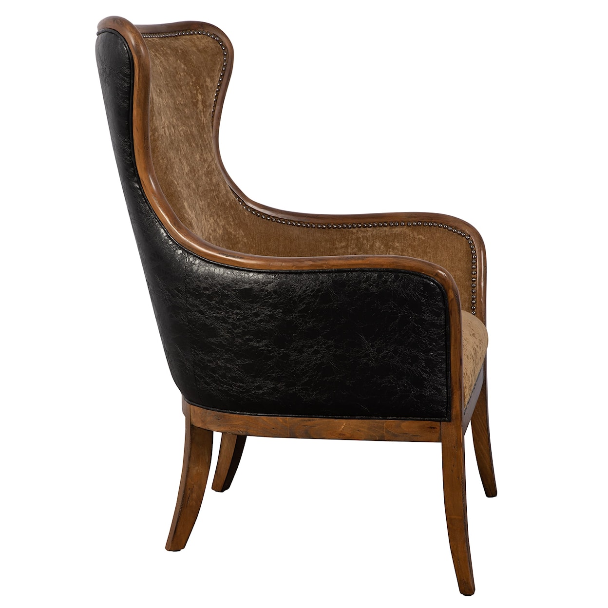 Uttermost Accent Furniture - Accent Chairs Snowden Tan Wing Chair