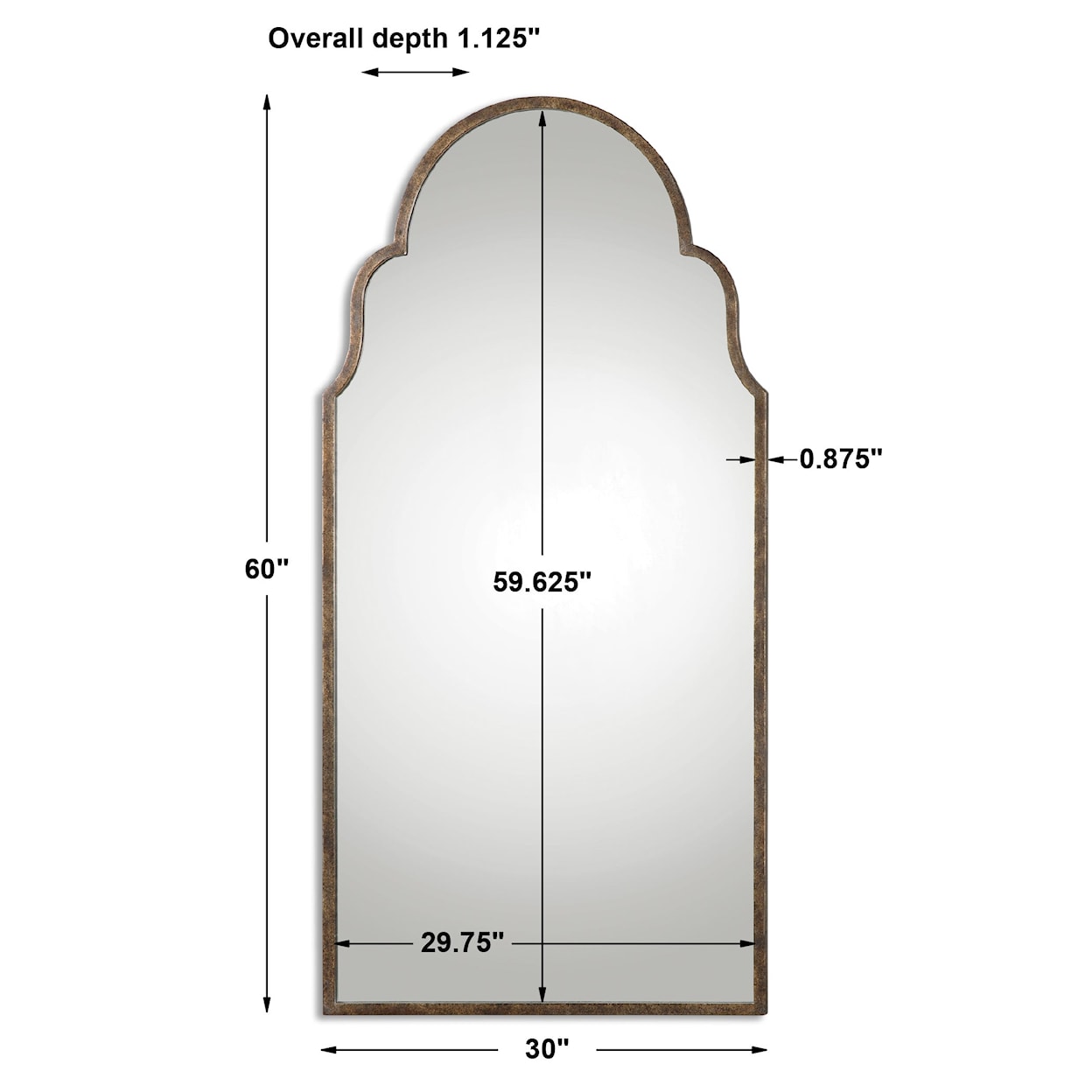 Uttermost Arched Mirror Brayden Tall Arch Mirror