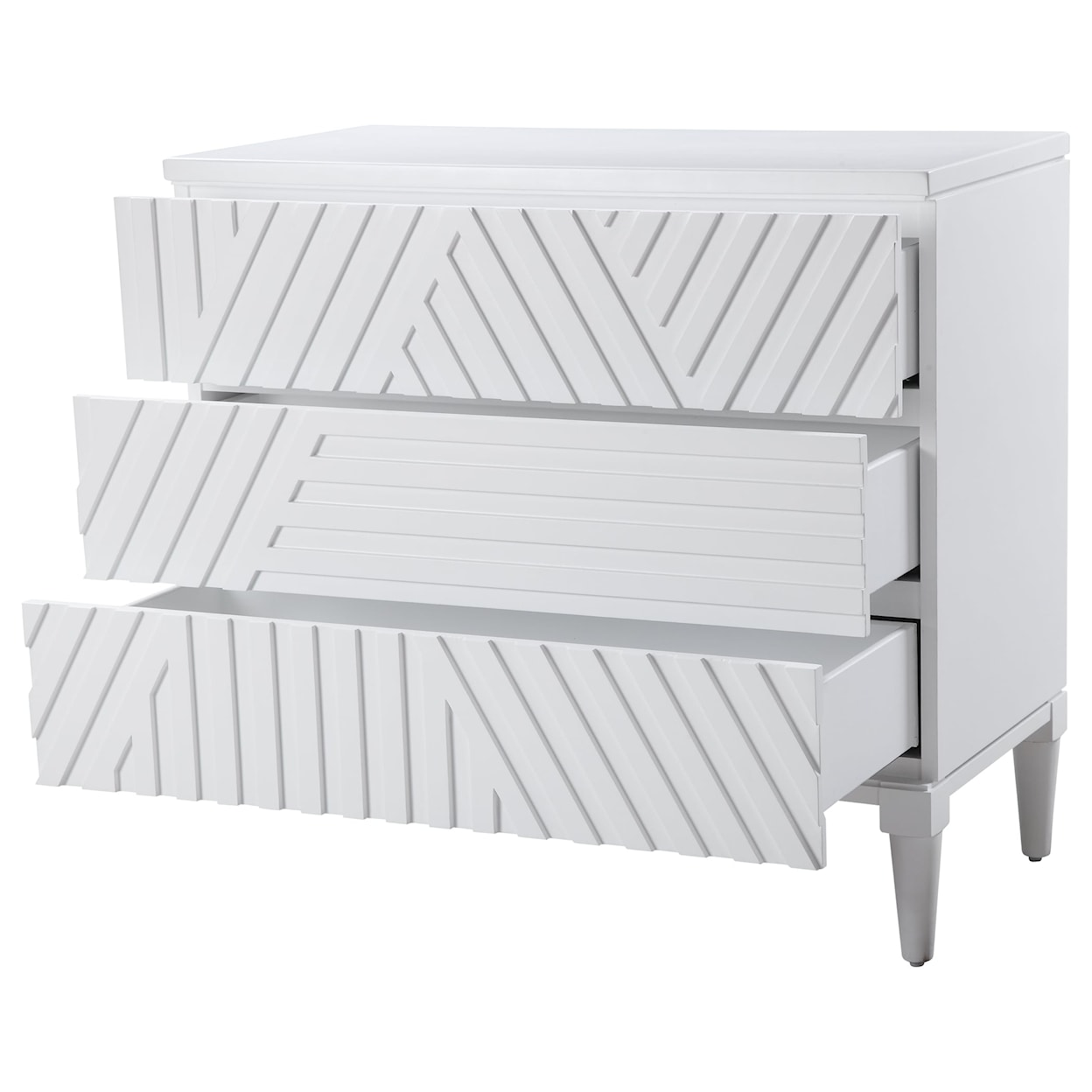 Uttermost Accent Furniture - Chests Colby White Drawer Chest