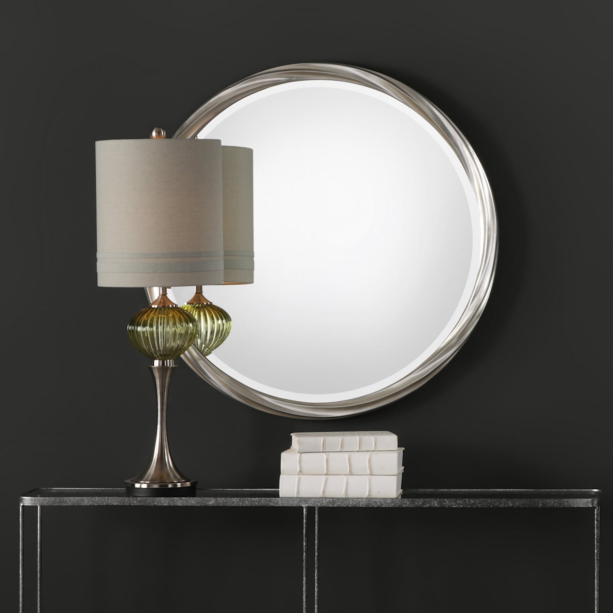 Uttermost Mirrors - Round Orion Silver Round Mirror
