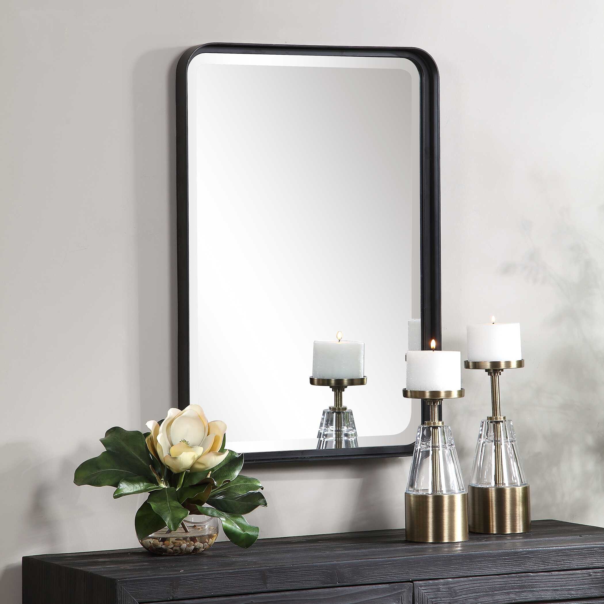 Uttermost Croften Croften Black Vanity Mirror
