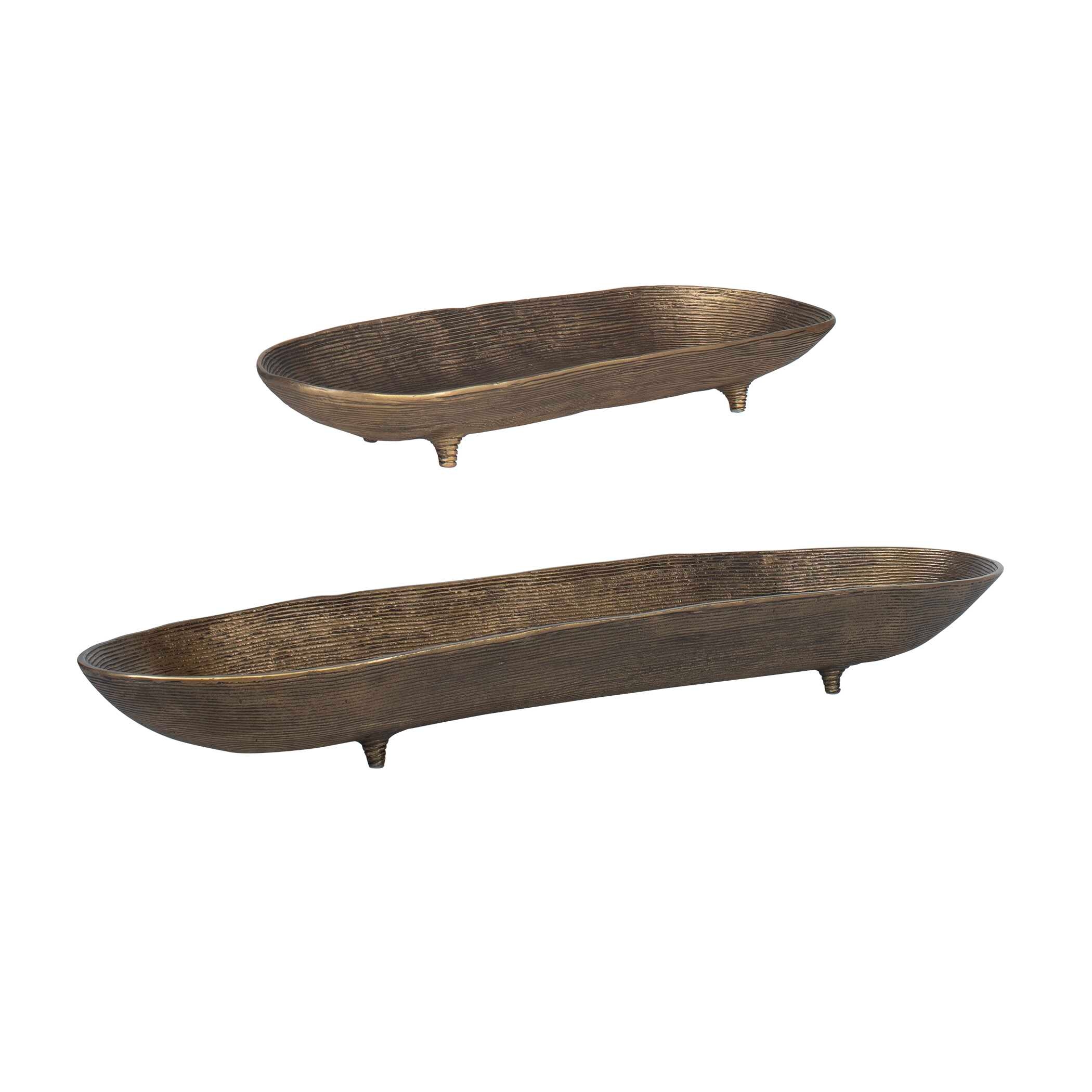 Stratum Oval Brass Bowls