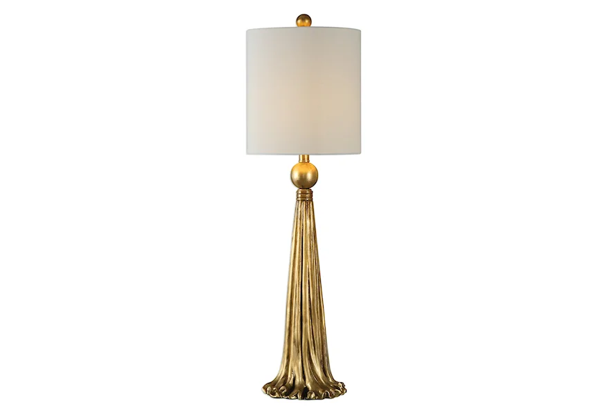 Buffet Lamps Paravani Metallic Gold Lamp by Uttermost at Walker's Furniture