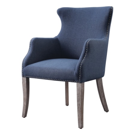 Yareena Blue Wing Chair