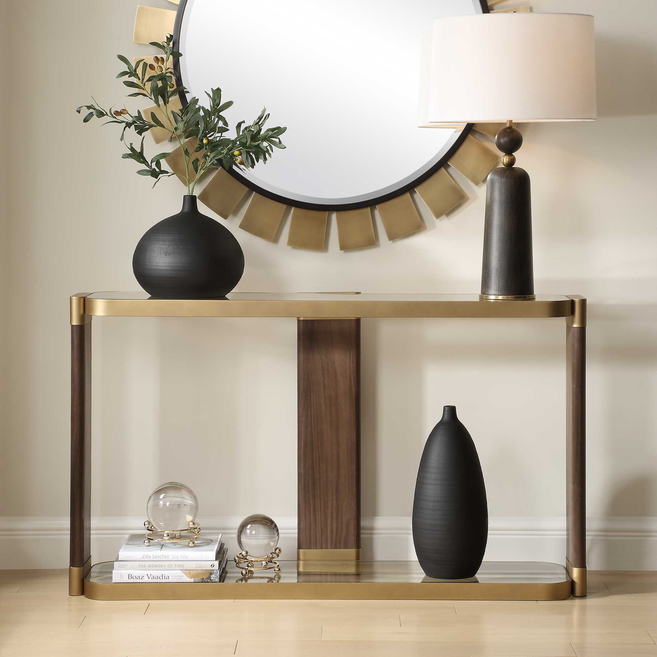 Uttermost Ryles Ryles Glass Console Table
