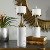 Uttermost Accessories - Candle Holders Castiel Marble Candleholders, Set/2