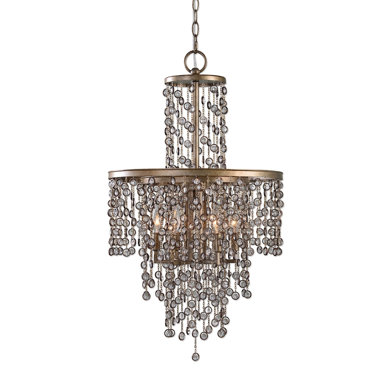 Uttermost Lighting Fixtures - Chandeliers Valka 6 Light Crystal Chandelier