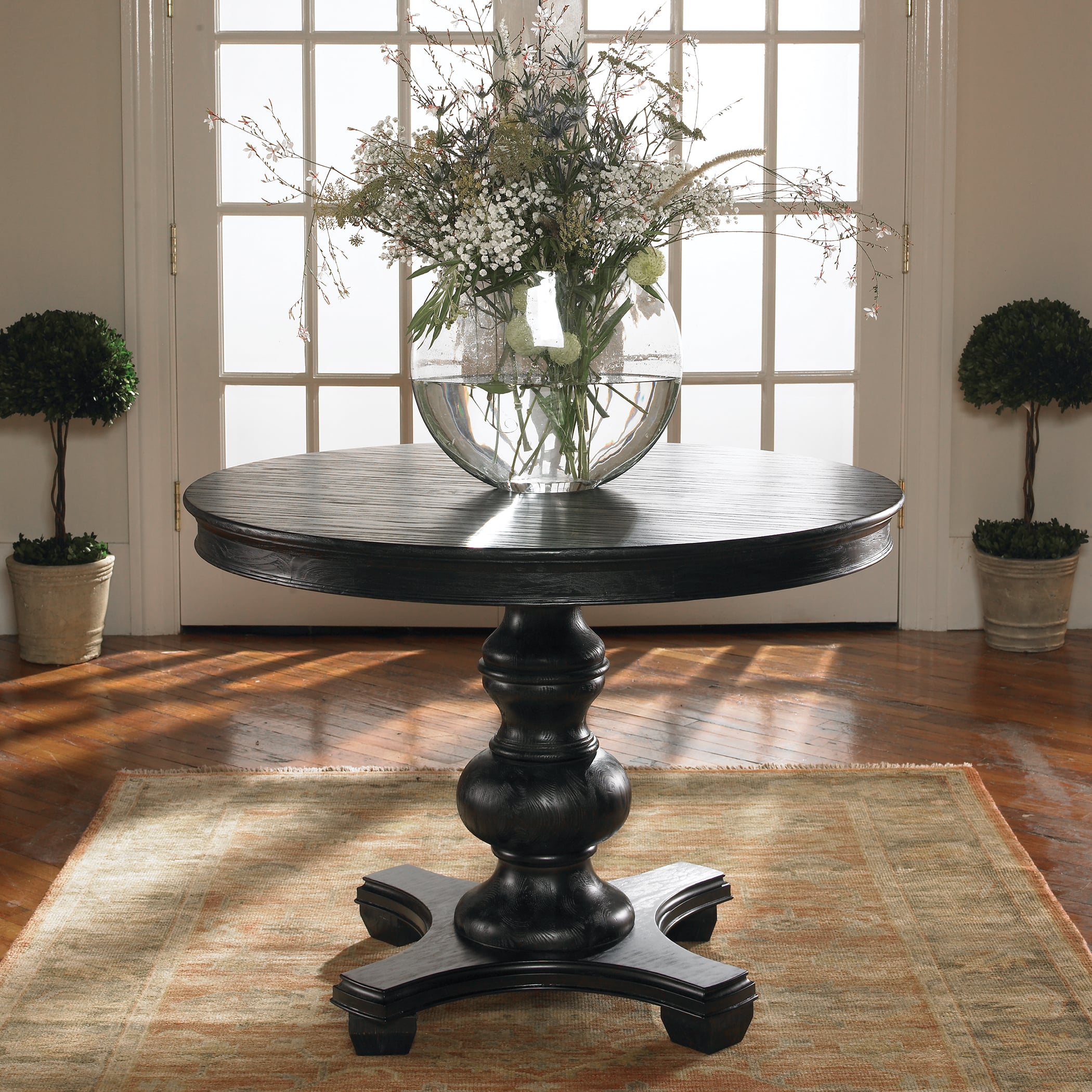 Uttermost Accent Furniture - Occasional Tables Brynmore Wood Grain Round Table