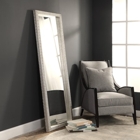 Cacelia Metallic Silver Mirror