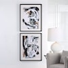 Uttermost Winterland Abstract Prints- Set of 2