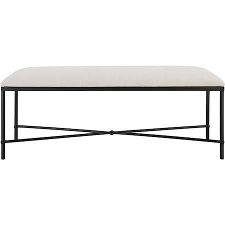 Avenham Black Framed Bench