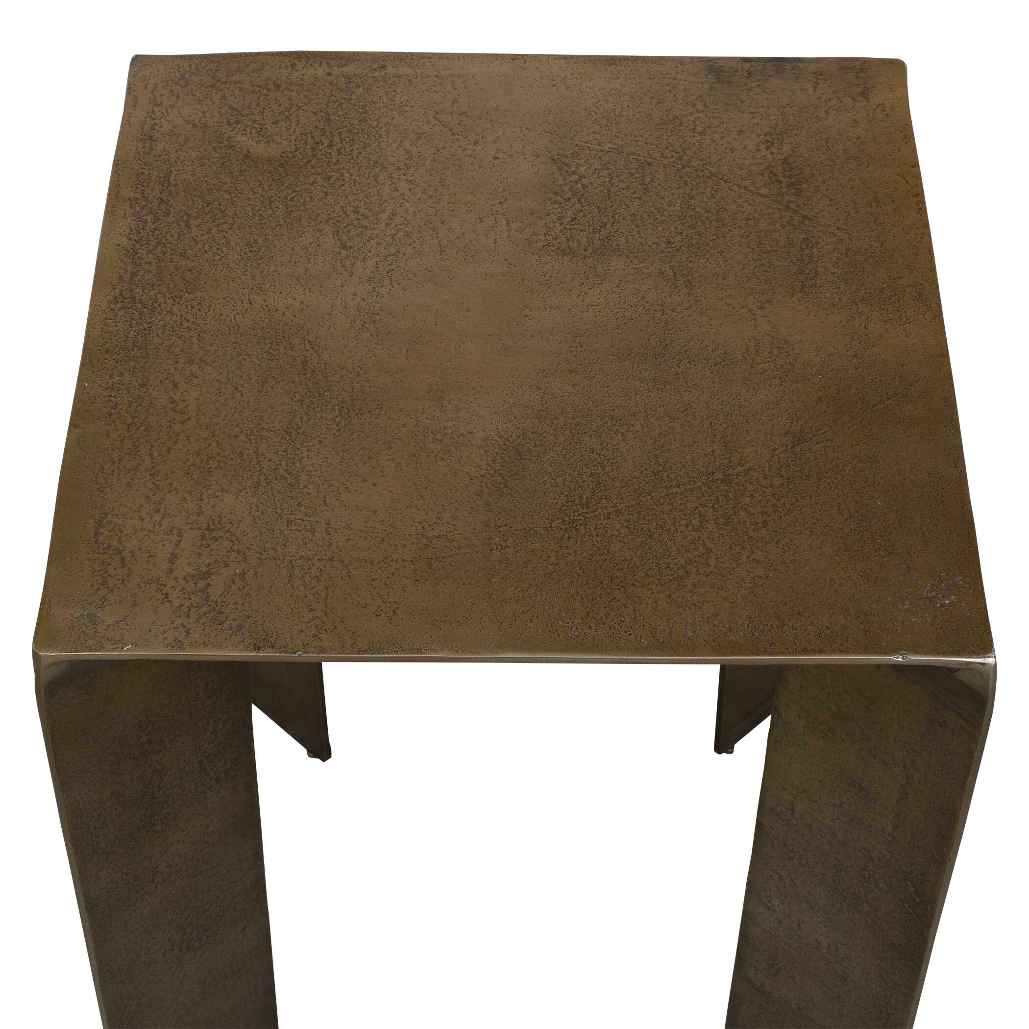 Reade Brass Outdoor Accent Table