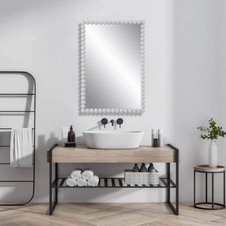 Serna White Vanity Mirror