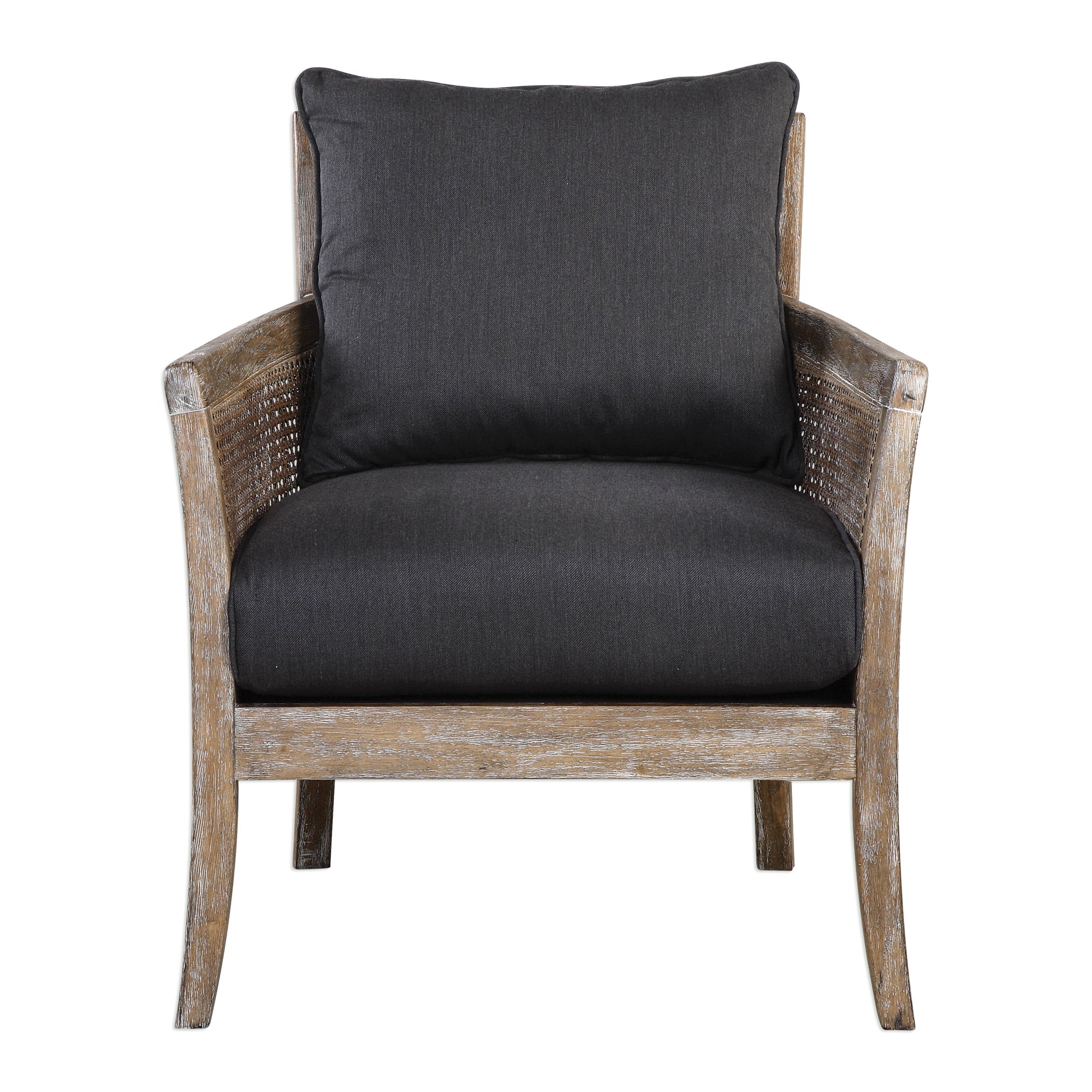 dark gray armchair