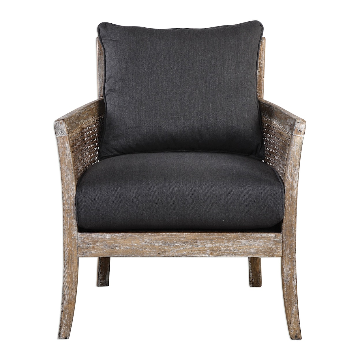 Uttermost Accent Furniture - Accent Chairs Encore Dark Gray Armchair
