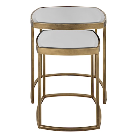 Vista Gold Nesting Tables Set Of 2