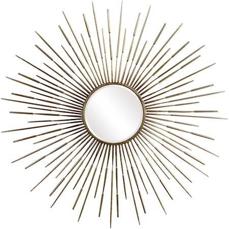 Golden Rays Starburst Mirror