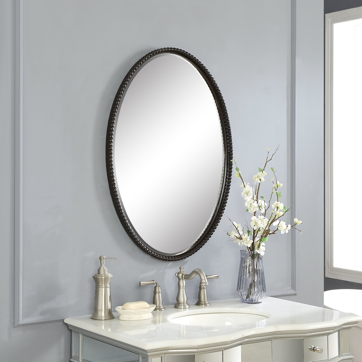 Uttermost Mirrors - Oval Sherise Bronze Oval Mirror
