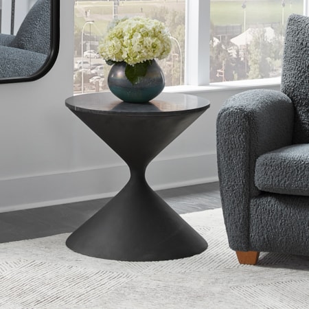 Hourglass Shaped Side Table