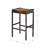 Uttermost Accent Furniture - Stools Beck Industrial Bar Stool