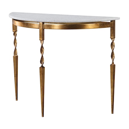 Imelda Demilune Console Table