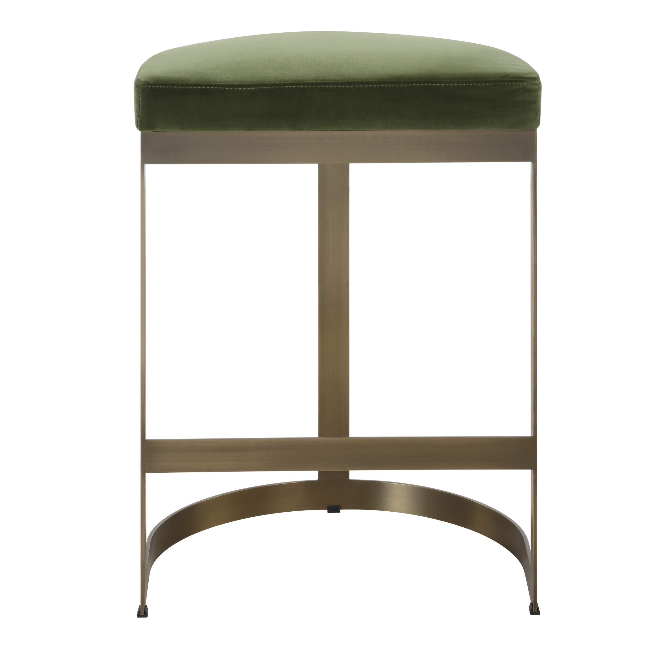 Ivanna Brass Moss Counter Stool