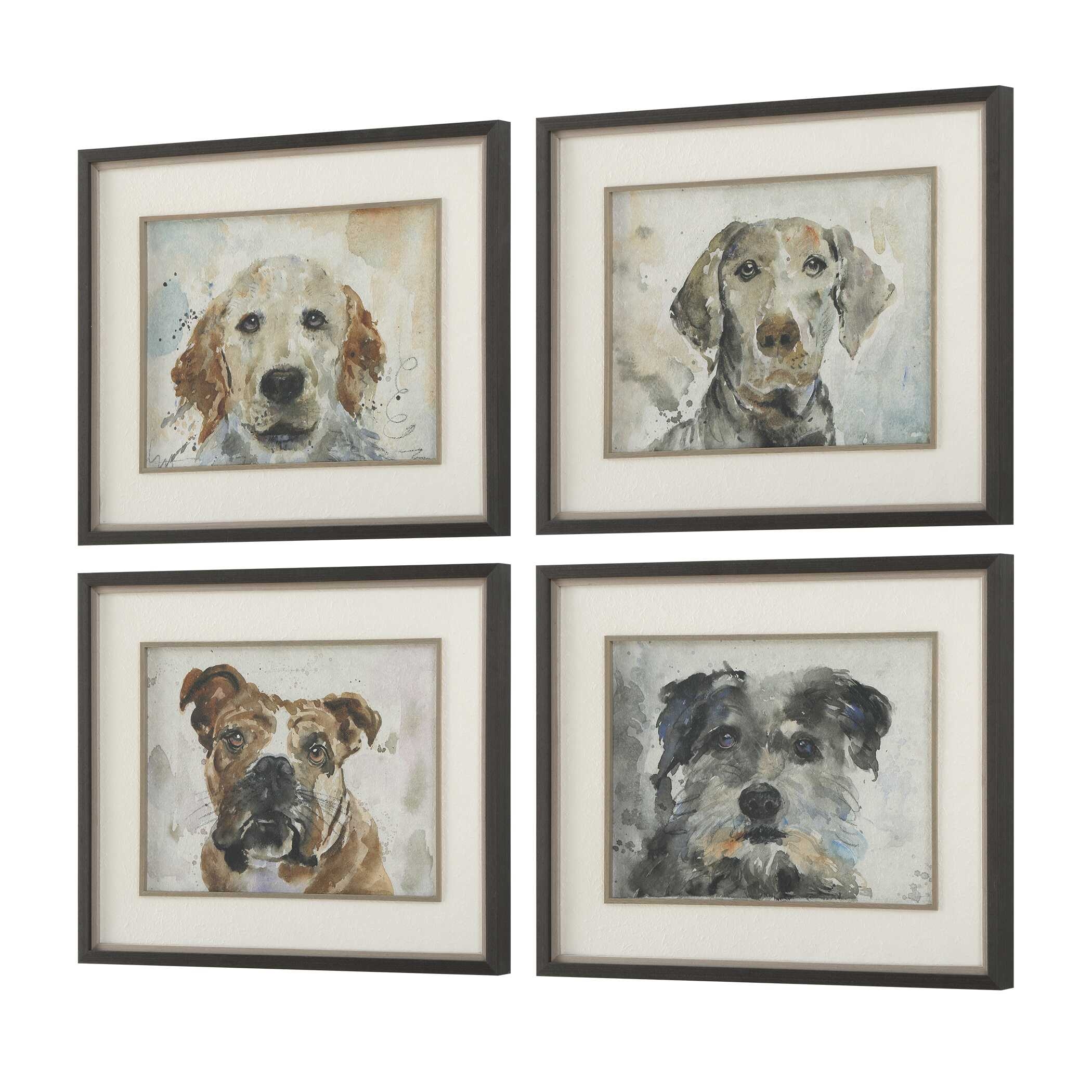 Uttermost Dog Days Dog Days Framed Prints Set/4