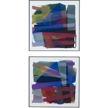 Vivacious Abstract Framed Prints Set/2