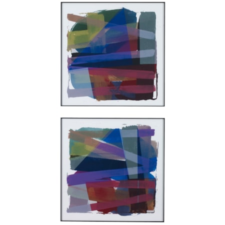 Vivacious Abstract Framed Prints Set/2