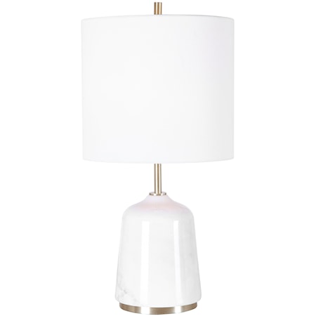 Eloise White Marble Table Lamp