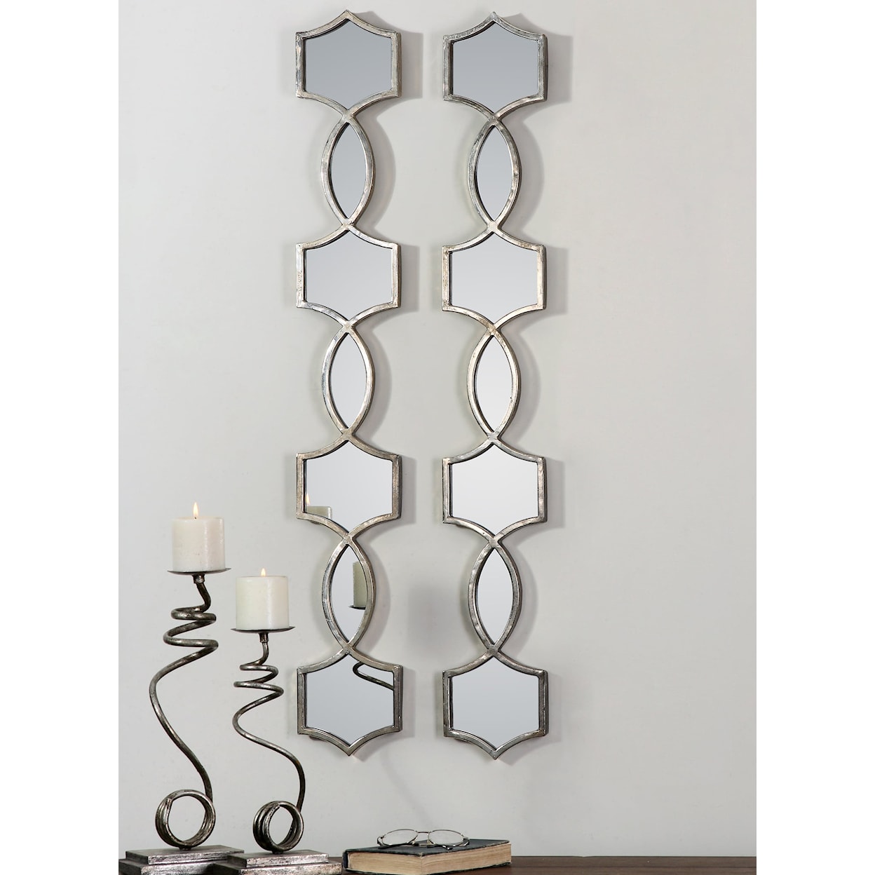 Uttermost Mirrors Vizela Metal Mirrors Set of 2