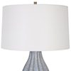 Uttermost Veston Blue Glaze Table Lamp