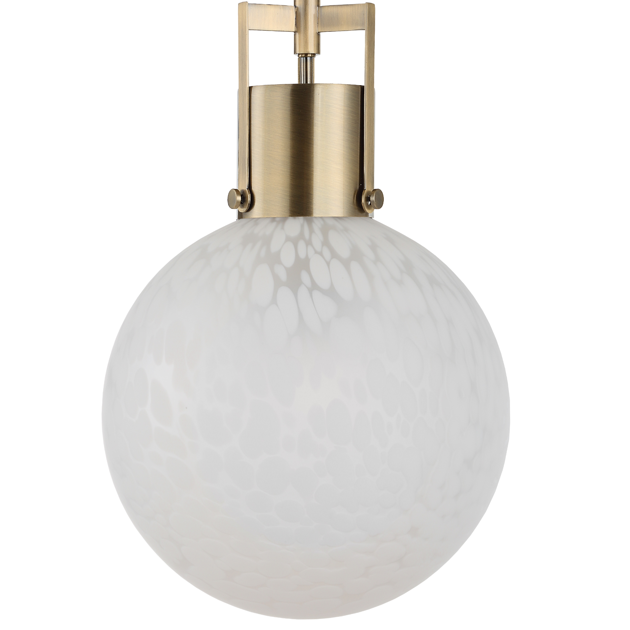 Uttermost Huch Huch 1 Light White Glass Pendant