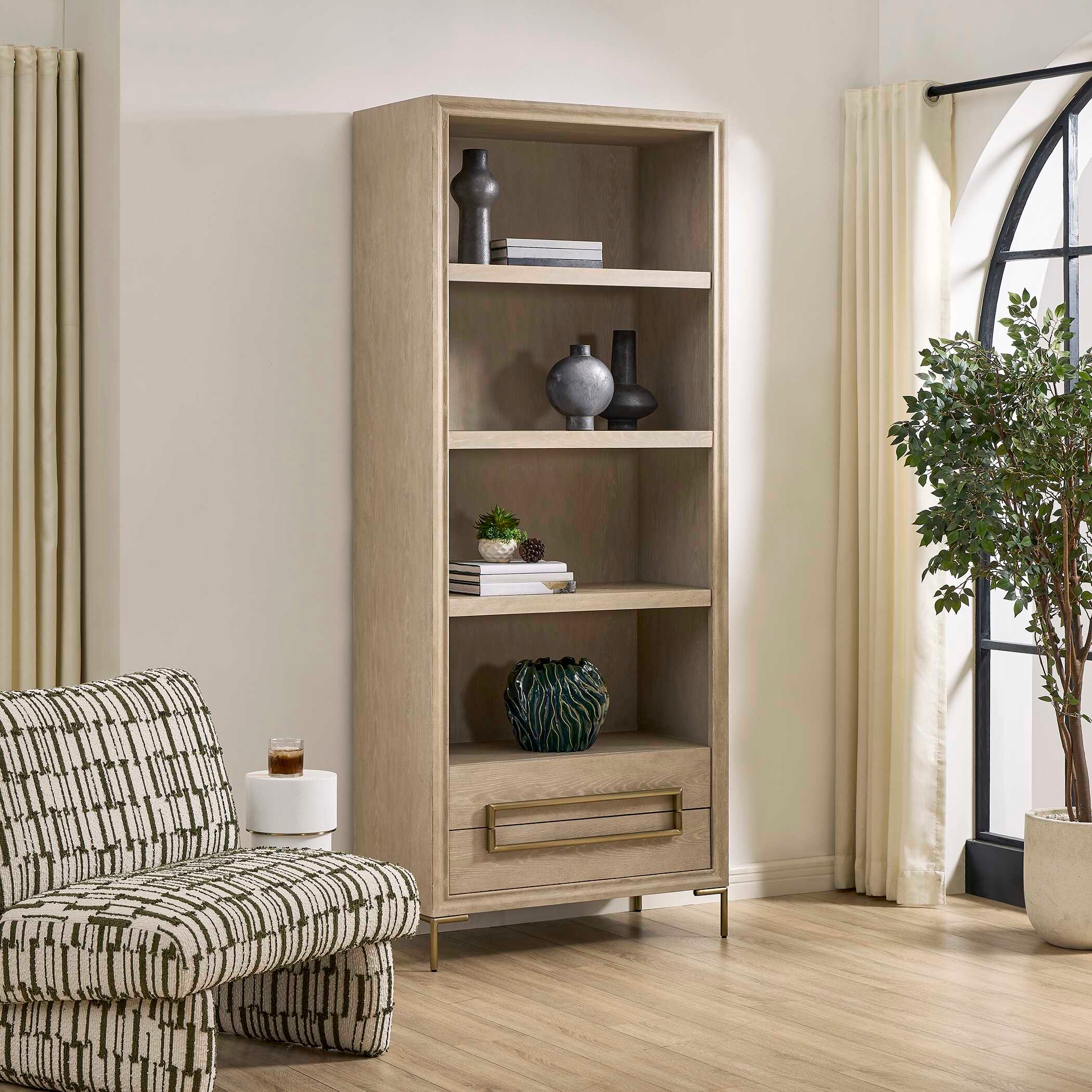 Alessia Light Oak Etagere