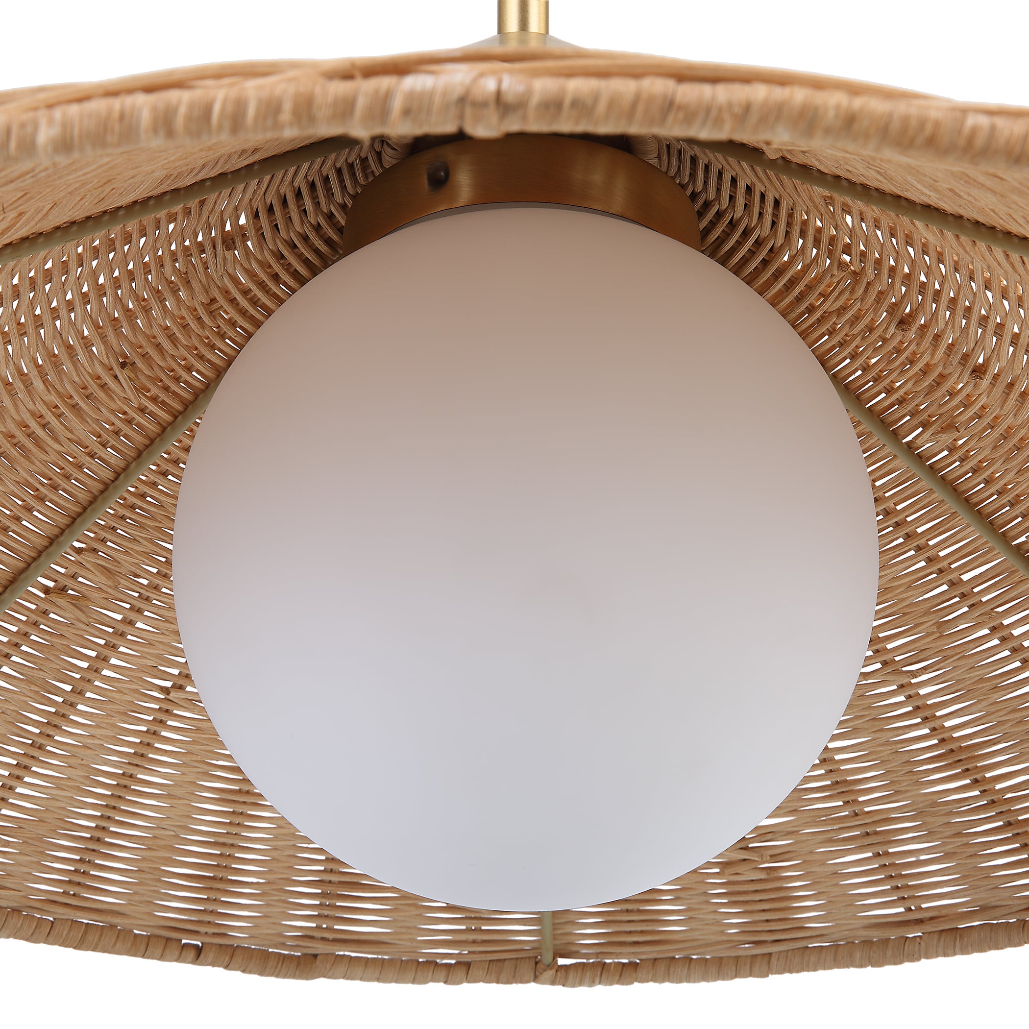 Uttermost Phuvinh Phuvinh 1 Light Rattan Shade Pendant