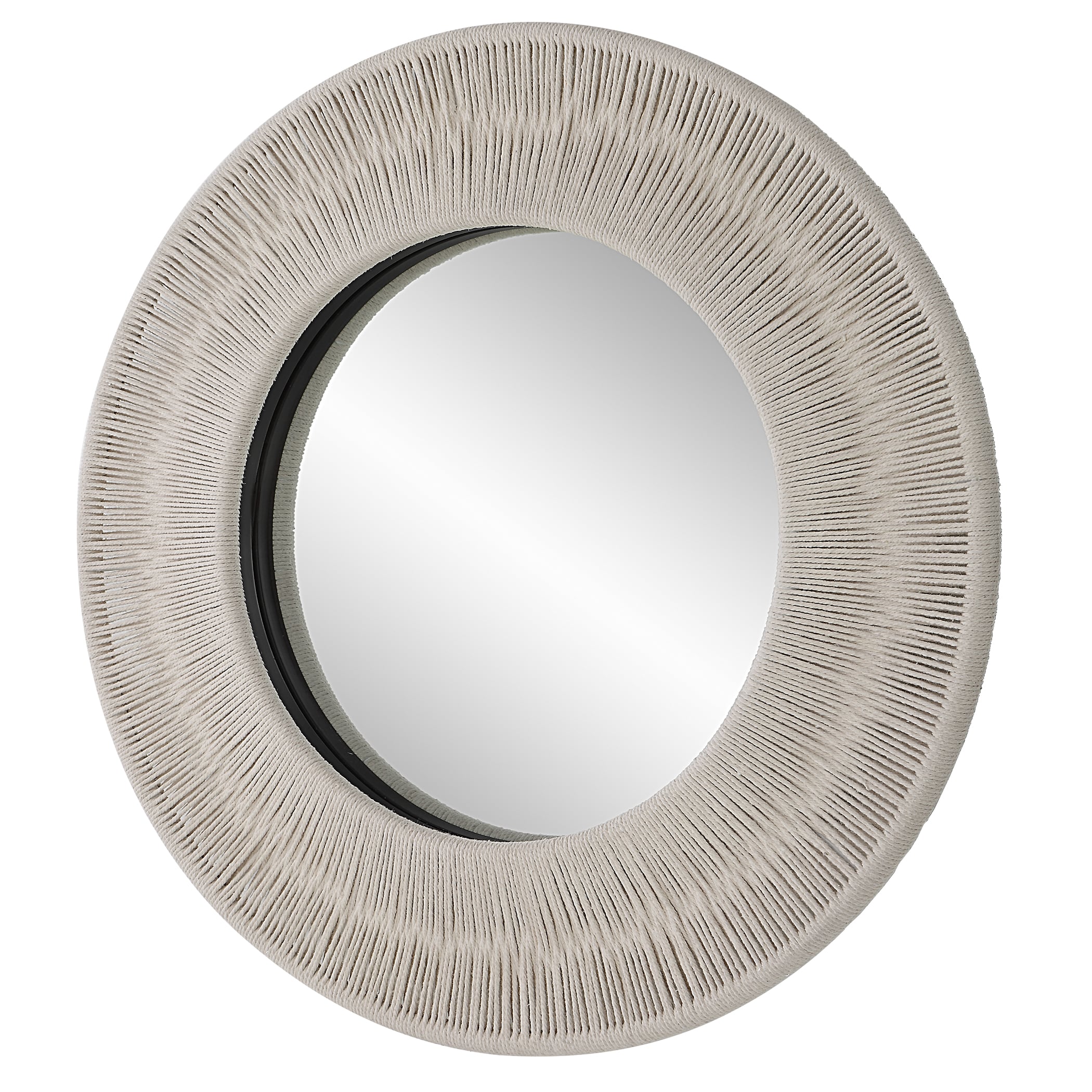Sailor's Knot White Small Round Mirror