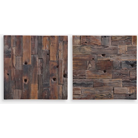 Astern Wood Wall Decor, S/2