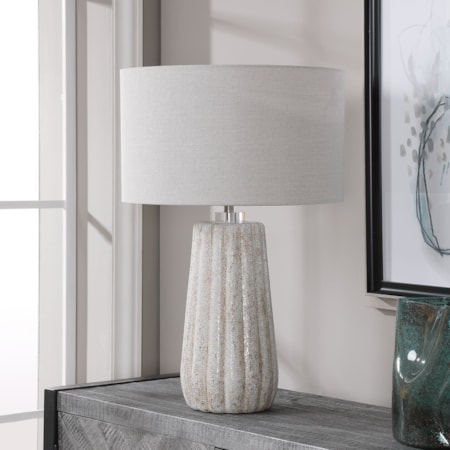 Stone-Ivory Table Lamp