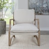 Uttermost Melora Melora Solid Oak Accent Chair