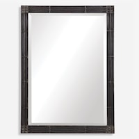 Gower Aged Black Vanity Mirror
