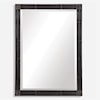 Uttermost Mirrors Gower Aged Black Vanity Mirror