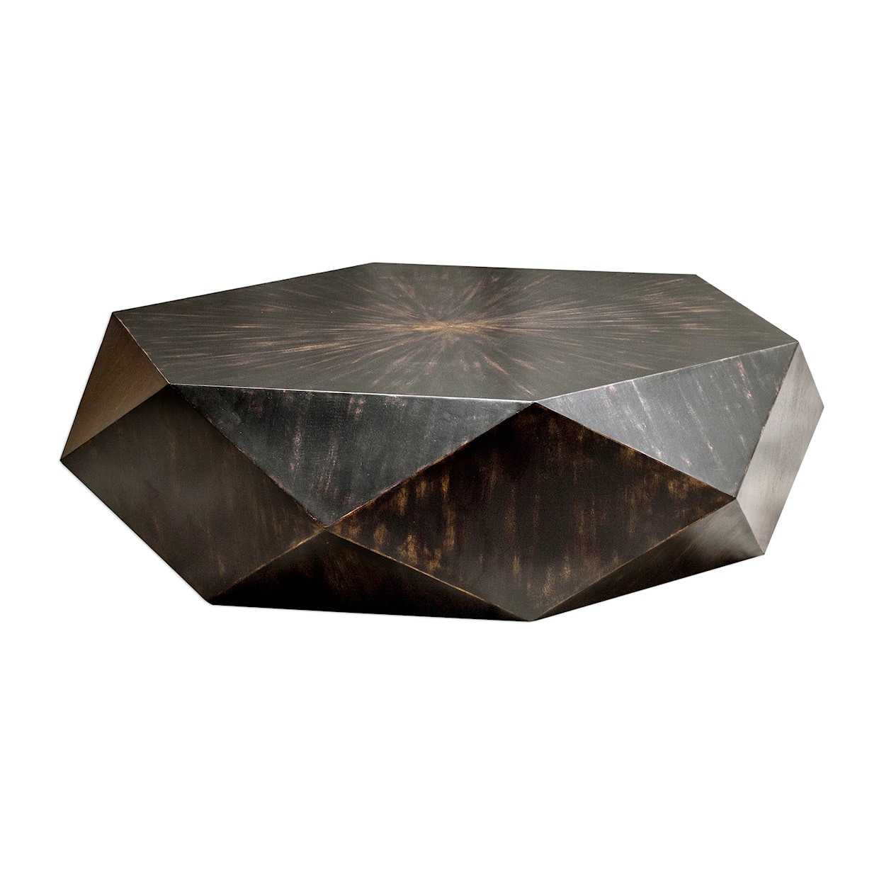 Uttermost Accent Furniture - Occasional Tables Volker Worn Black Coffee Table