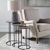 Uttermost Accent Furniture - Occasional Tables Erik Metal Nesting Tables, S/3