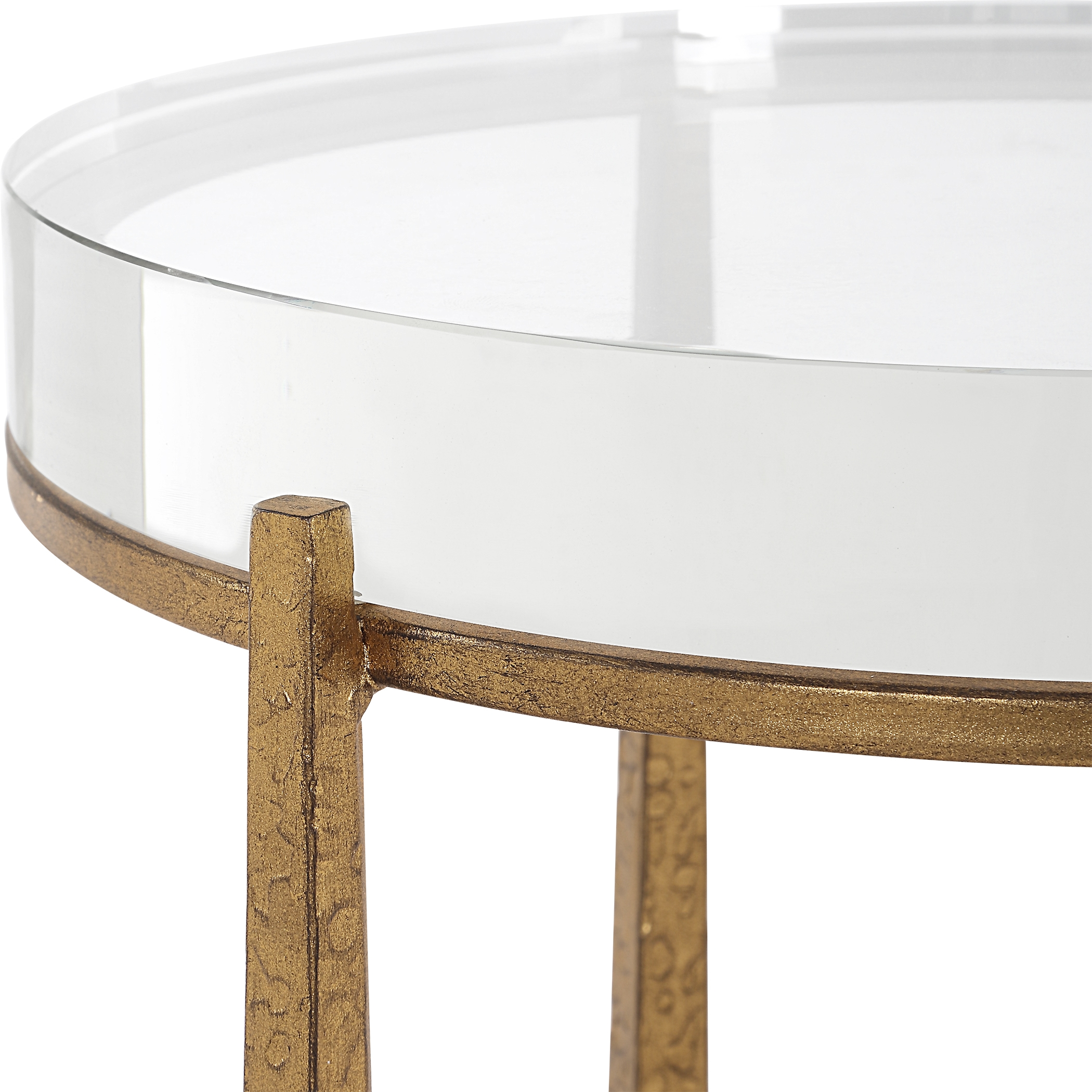 Midas Antique Gold Accent Table