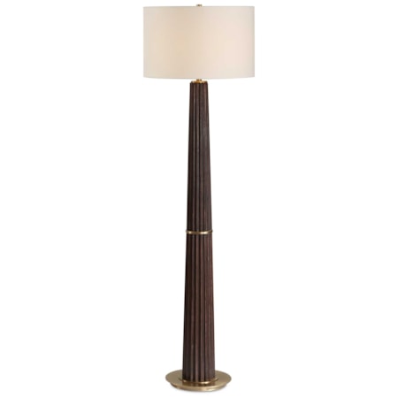 Forage Dark Oak Floor Lamp
