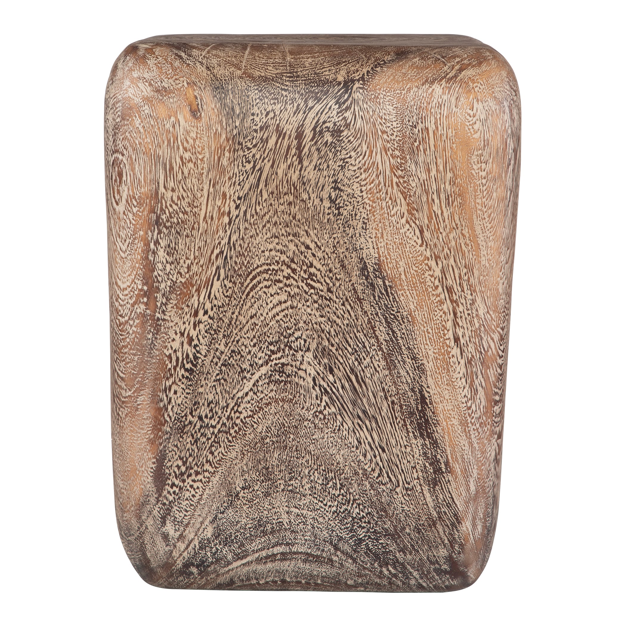 Uttermost Loophole Loophole Bleached Wash Accent Stool