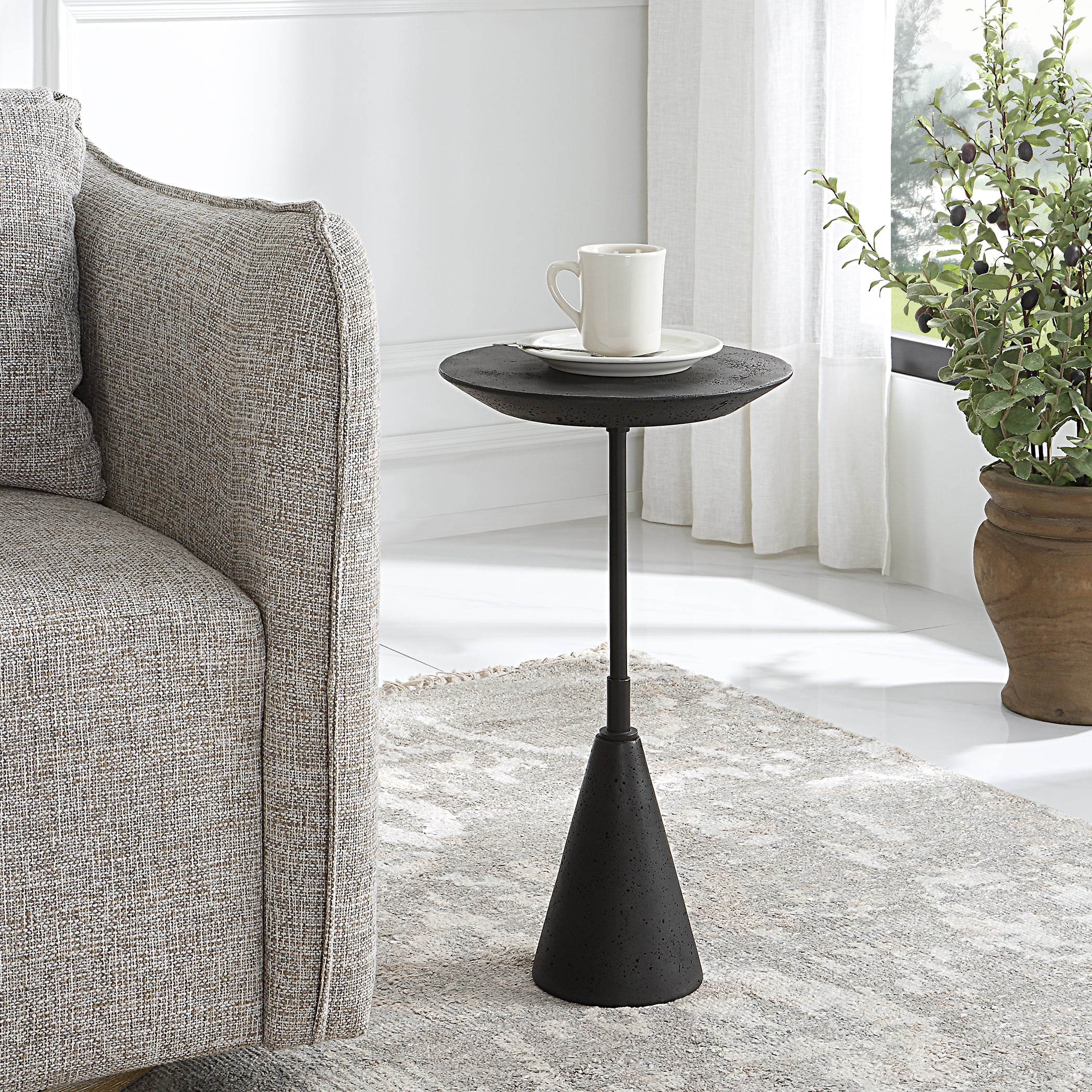 Uttermost Midnight 25235 Midnight Accent Table | Birmingham